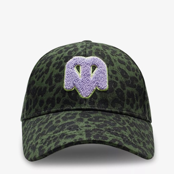 Maje x Varley logo-embroidered leopard-print cotton cap - Picture 2 of 3